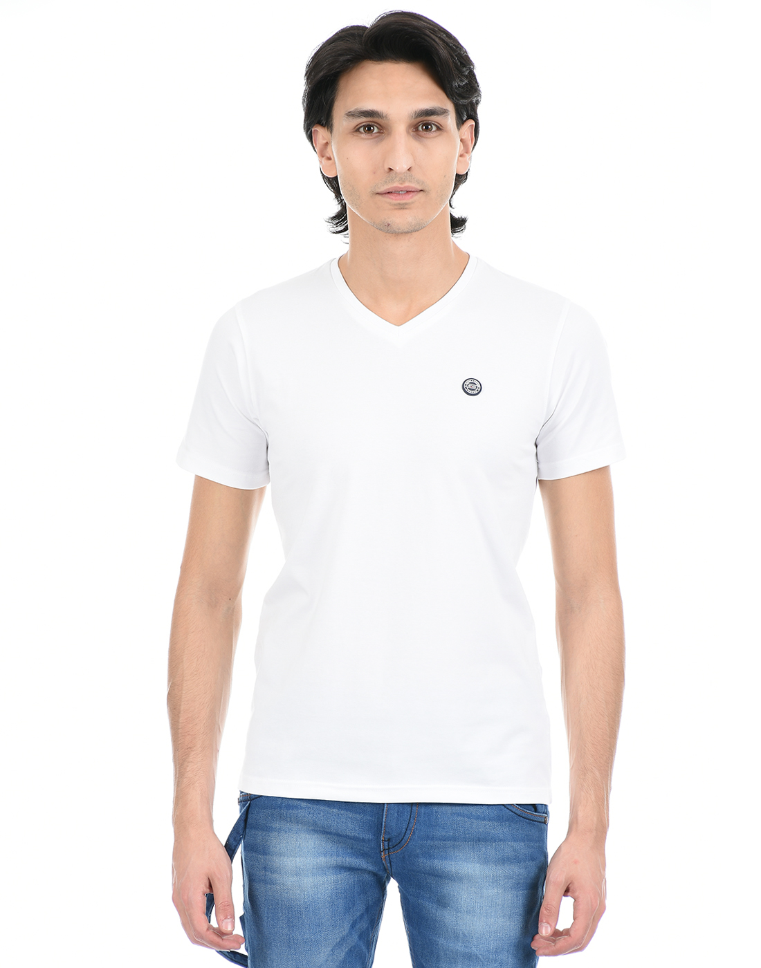 Cloak & Decker by Monte Carlo Men White T-Shirt